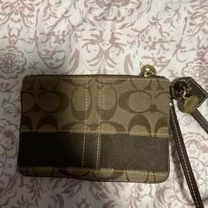 Small coach wristlet